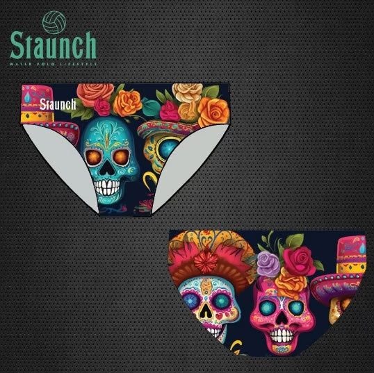 Badehose Staunch Neon Skull Herren