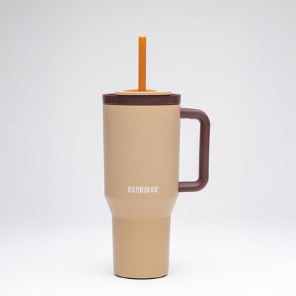 Trinkflasche Kambukka Tumbler 950 ml mit Strohhalm
