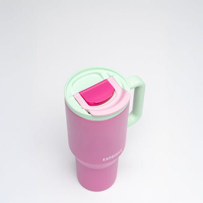 Trinkflasche Kambukka Tumbler 950 ml mit Strohhalm