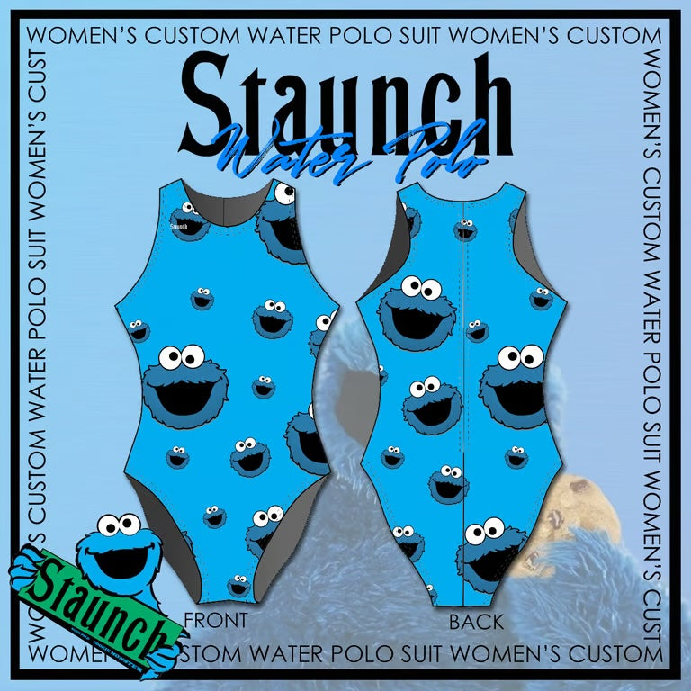 Badeanzug / Wasserballanzug Staunch Cookie Monster