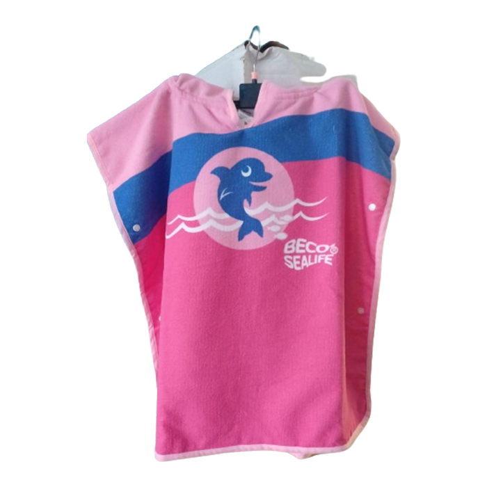 Kinderponcho Pink