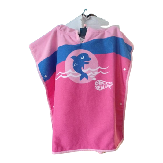 Kinderponcho Pink